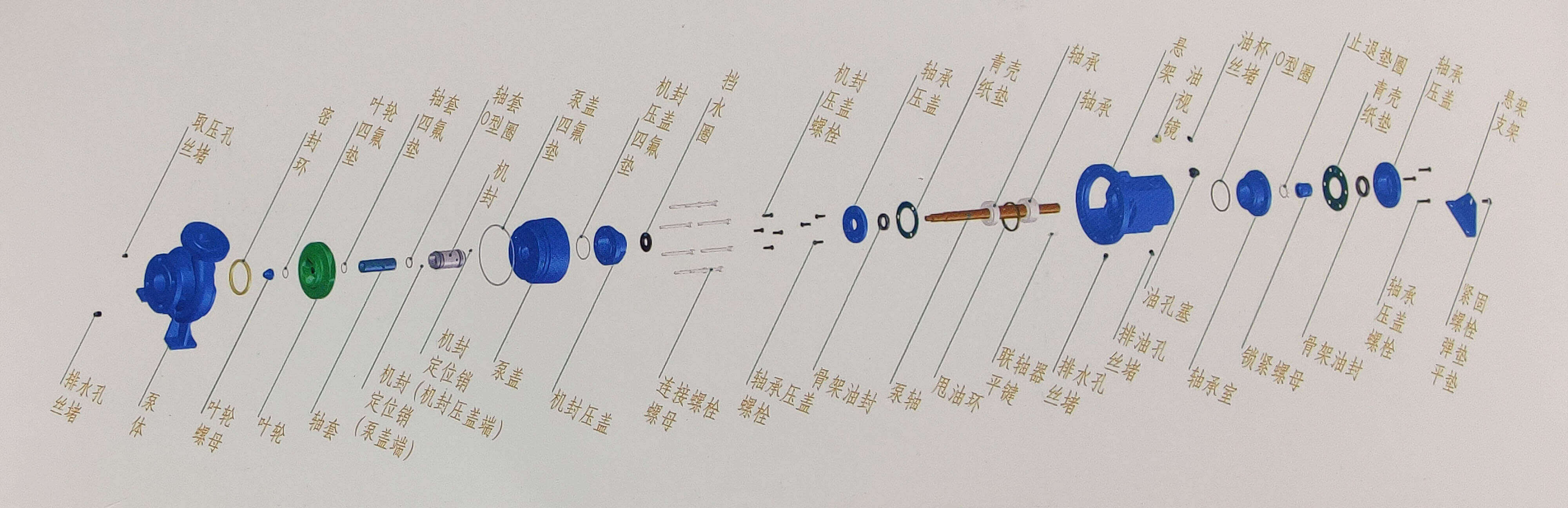 NXH系列单级端吸化工成人APP柠檬视频结构图